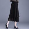 2026 Spring Elegant High-Waisted Black Slim-Fit Midi Mermaid Skirt