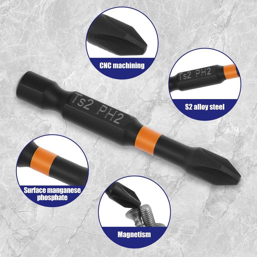 30Pcs Magnetic Drill Bit Alloy Steel Anti Slip Quick Release Hex Shank Screw Driver Bit for Home Repairs Automobiles Woodworking