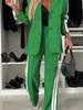 Autumn and winter women's long-sleeved lapel casual suit suit