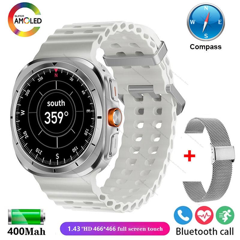 New Original Watch Ultra Smartwatch 47mm AMOLED ChatGPT GPS NFC Compass IP68 Waterproof Clock Bluetooth Call Smart Watch Men
