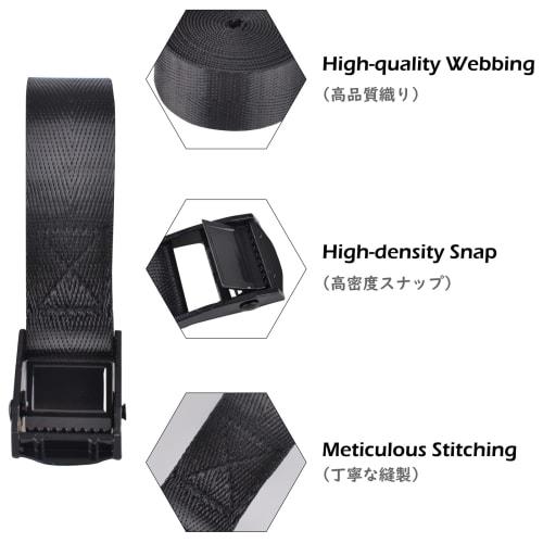TRIWONDER Cargo Tie-Down Straps, Multi-Purpose Lashing Straps, Tie-Down Straps, Cable Ties, Packaging Straps, Cargo Ties, Motorcycle Ties, Earthquake