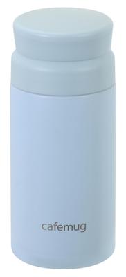 Perlmetall 200ml Wasserflasche mit Eisbecher-Stöpsel, Blau, Grace, HC-733