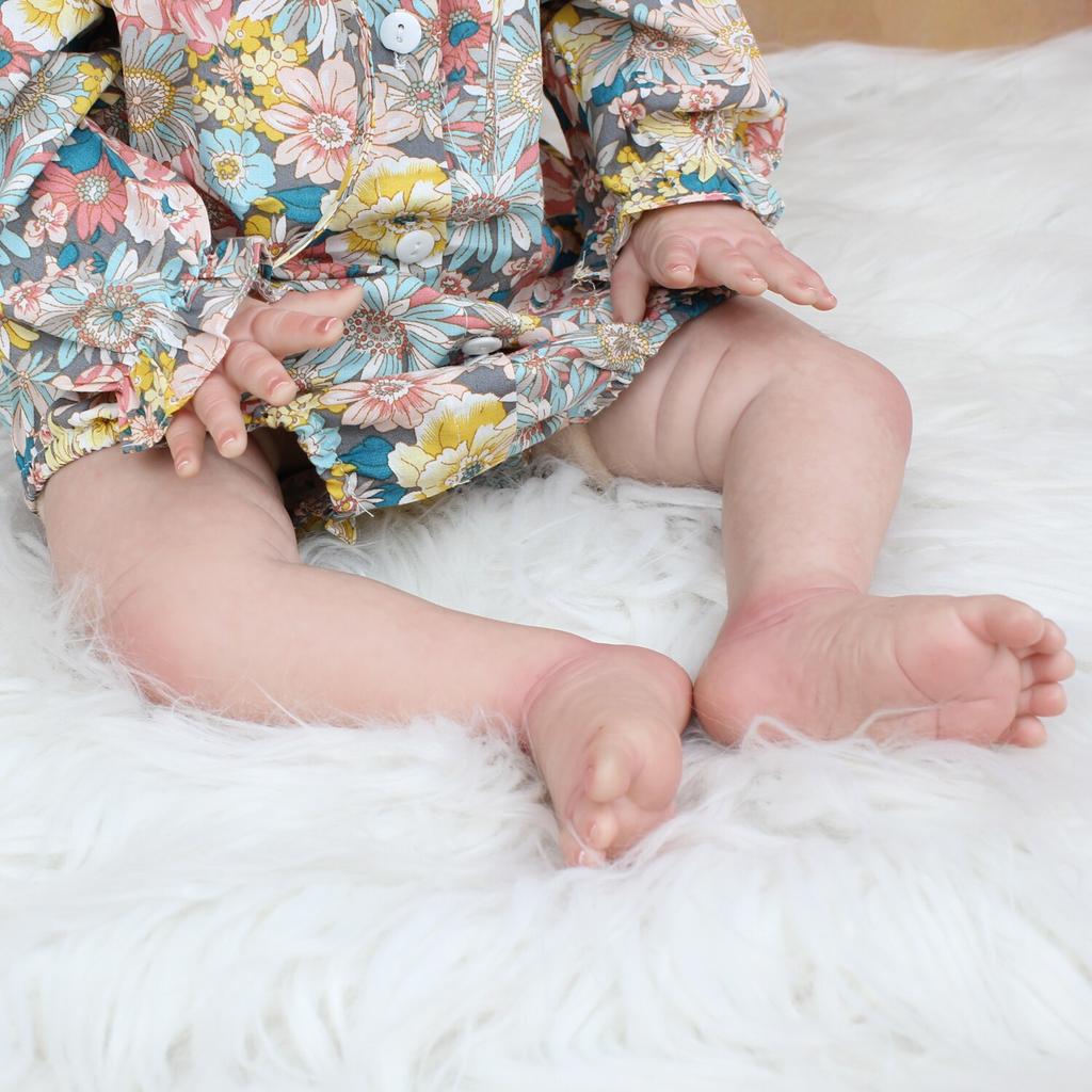 BZDOLL 60 CM 3D-Paint Skin Silicone Reborn Toddler Baby Doll For Girl Cloth Body Toy Realistic Like Real Princess Alive Bebe Dress Up