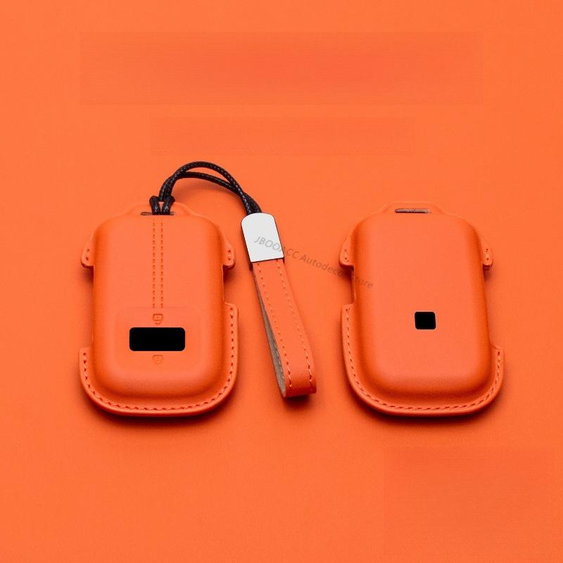 Nappa Leather Car Key Fob Cover For Zeekr 9X 001 Smart Key Case Anti-Scratch Full Protector Auto Key Shell Holder Accessories