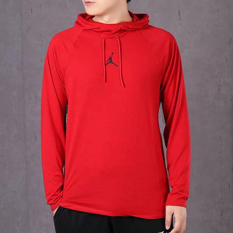 Jordan Sweatshirts Men's Red Hooded Moderate Regular CD5188-687