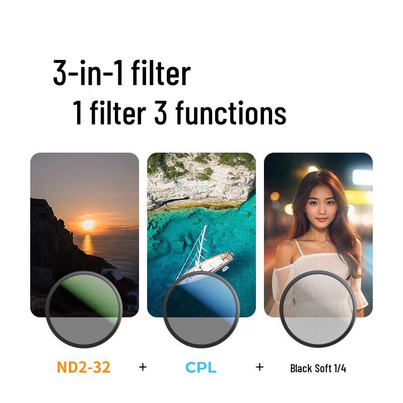 Su Yuan Variable ND2-32 & CPL 3-in-1 Camera Filter