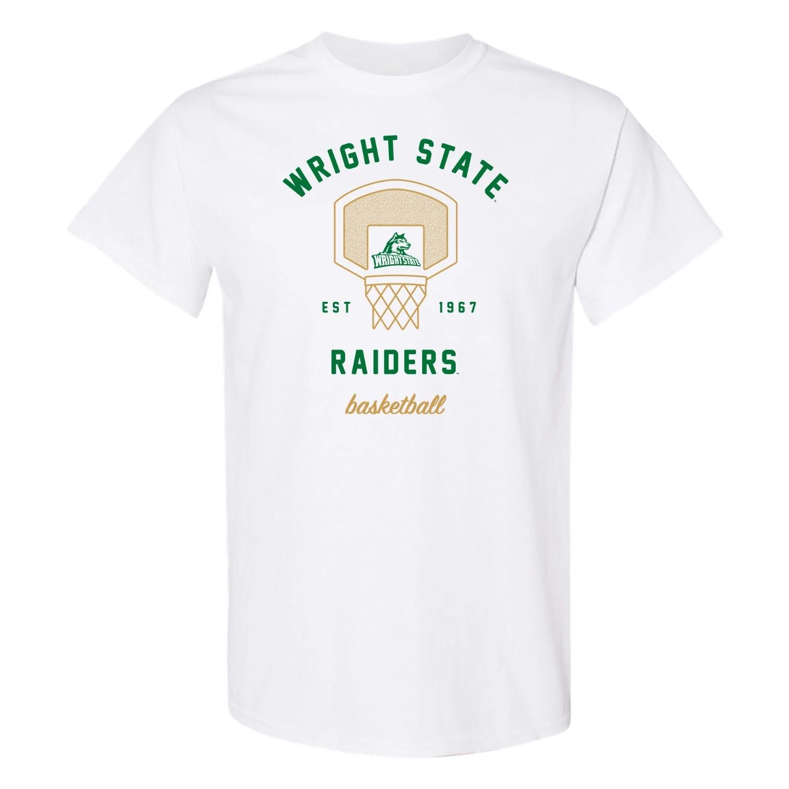 Wright State Raiders Basketball Net T Shirt - White M