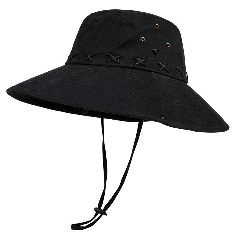 Vintage Western Cowboyhut Kinderbekleidung Sommer Outdoor Bergsteigen Hut mit breiter Krempe Sonnenschutz Fischerhut