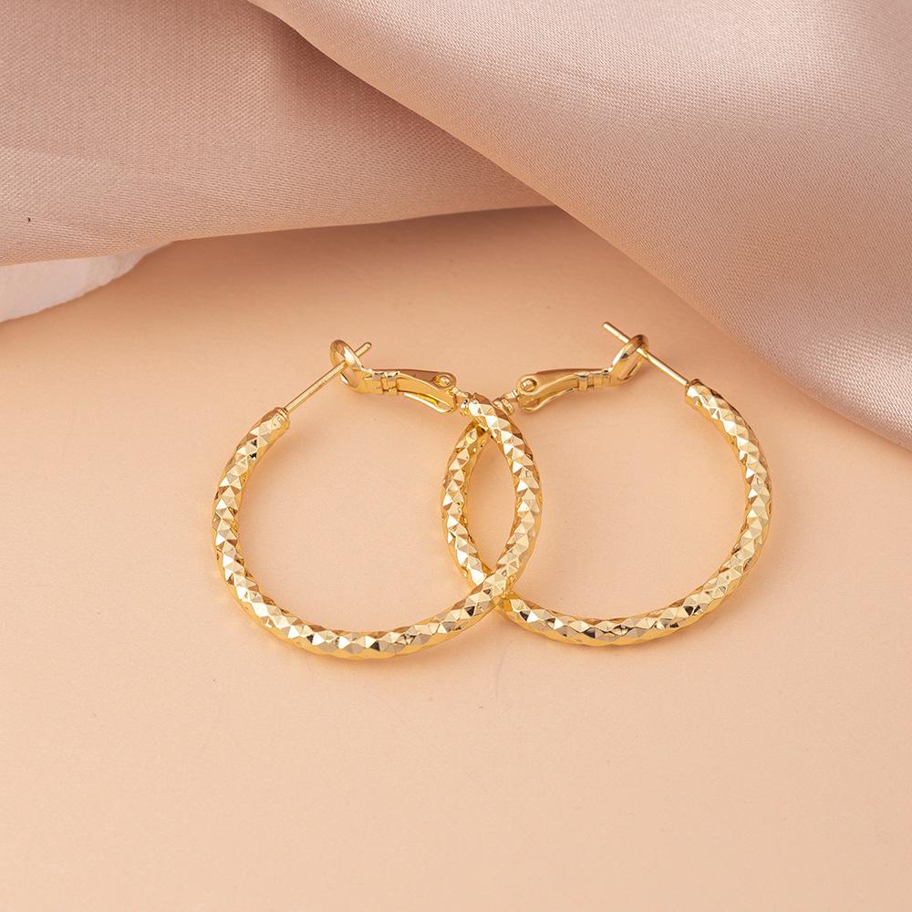 Earrings: Exaggerated Cool Style - High-End Luxury Versatile Hoops, Simple and Niche.