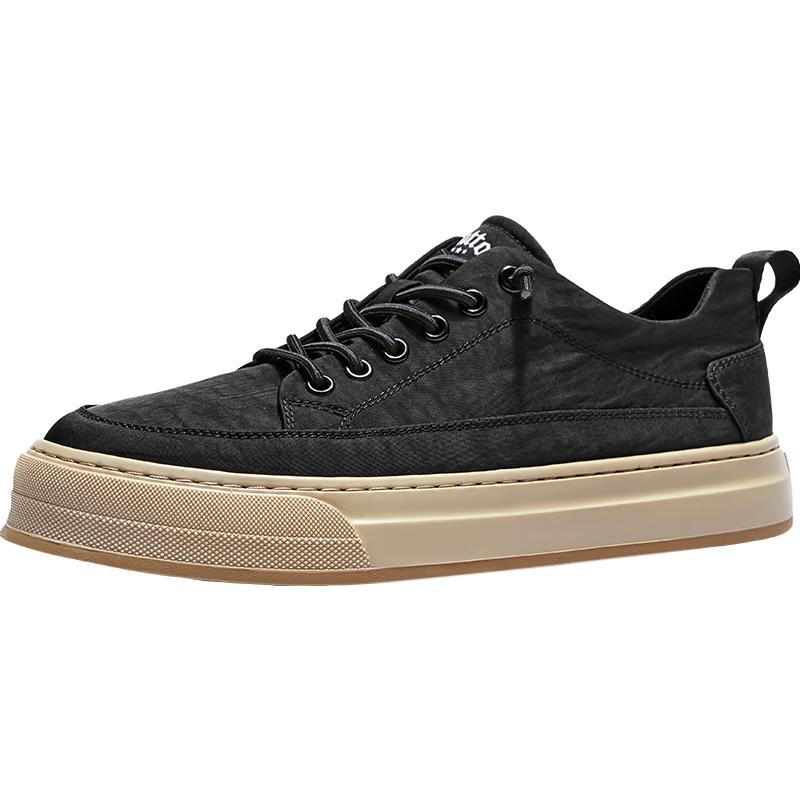HAUT TON Men s Breathable Casual Canvas Sneakers 42