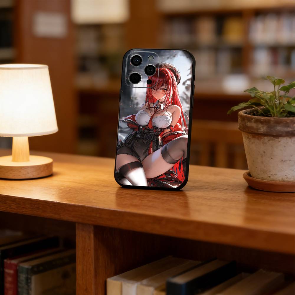 Anime Goddess Phone Case For iPhone 17, 16,15,14,13,12,11 Plus,Pro Max, Others Soft Black Cover