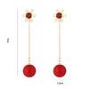 Accessories Elk Snowflake Drop Earrings Christmas Earrings Christmas Ear Hook Dangle Earring