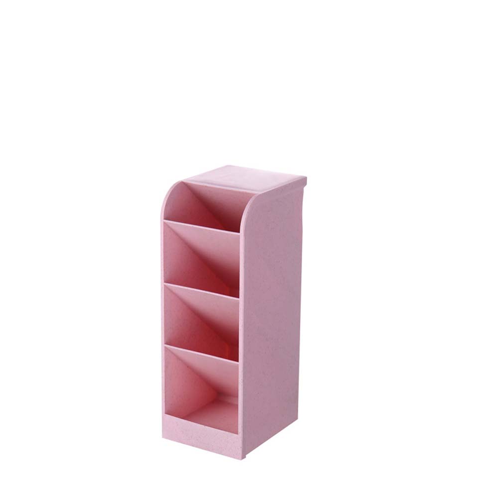 Pen Holder Plastic Slant Organiser Transparent Multi-Compartment Organiser Desktop Kids Four Compartments