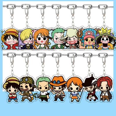 One Piece Luffy, Chopper, Law, Zoro, Ace, Sanji, Sabo Acrylic Keychain