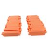 100pcs Sponge Toe Separator Soft Nail Art Finger Separator Divider Spacer Manicure Pedicure Tool Orange