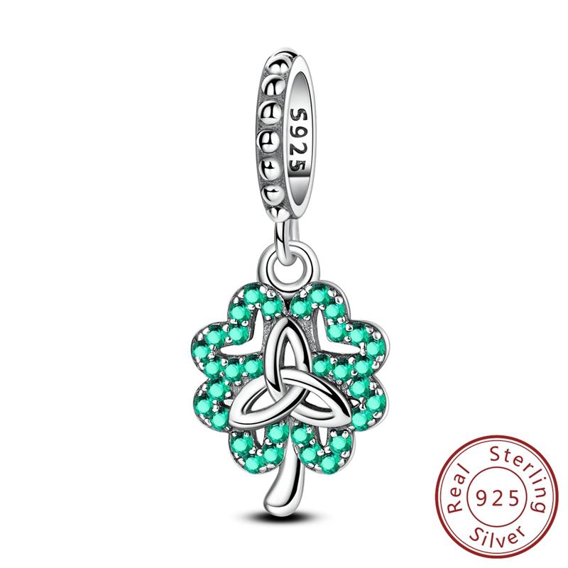 Real Copper Charms Luminous Firefly Butterfly Sunflower Pink Beads Fit Original Bracelet Women Birthday Diy Jewelry