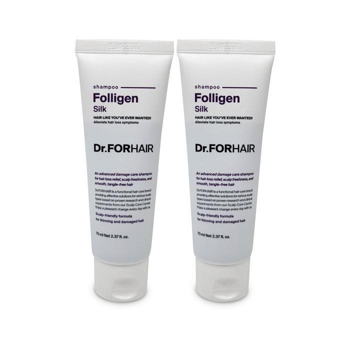 

DR.FORHAIR Folligen Silk Шампунь для поврежденных волос, Цитрусово-цветочный аромат, 70 мл (портативный) 2 Ss (15948489)