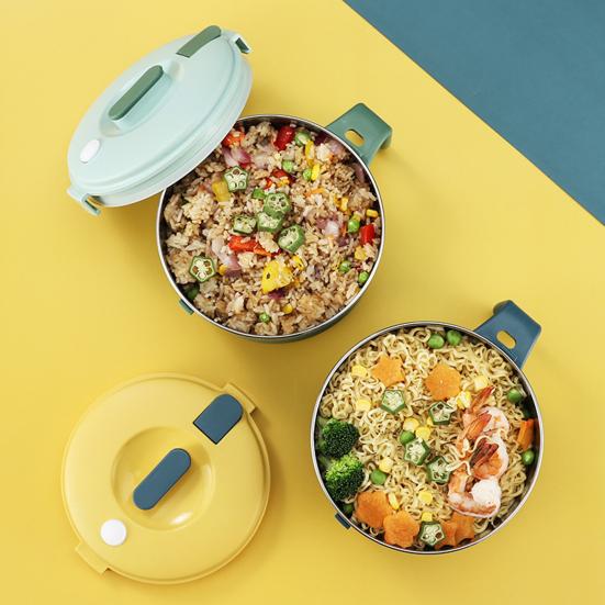 900ml/1200ml Nudelskål Lett å oppbevare Stor kapasitet 304 Rustfritt stål Rustfritt Blandeskål Nudler