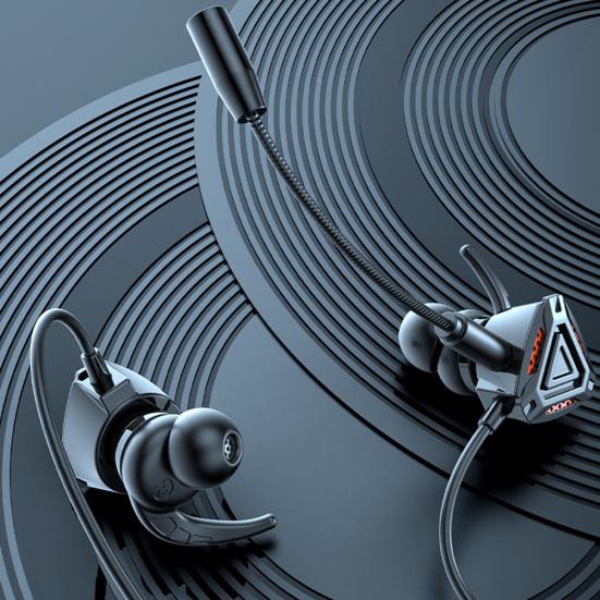 Gaming-Kopfhörer In-Ear-HiFi-Sound E-Sport-Spiel Kabelgebundener Musikkopfhörer mit Mikrofon für Gamer