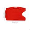 10 Pieces Double Sided ID Card Holder Heavy Duty Open Face for Lanyard Events