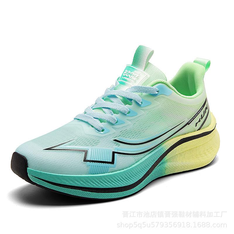 Summer mesh breathable men's shoes 2025 new popcorn ultra-light shock-absorbing running sports shoes men's comfortable trendy shoes