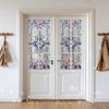Stained Glass Window Privacy Film Vintage Decorative Frosted Static Cling Waterproof Reusable UV Sun Blocking Glass Sticker Cover