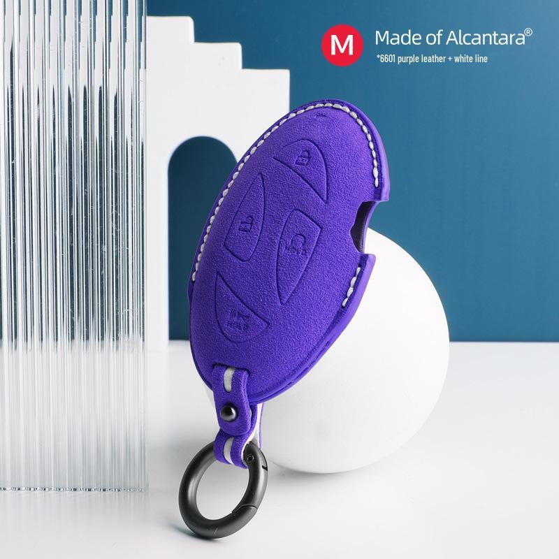Hyundai Korea 3D Alcantara Suede Key Cover - Car Remote Pouch