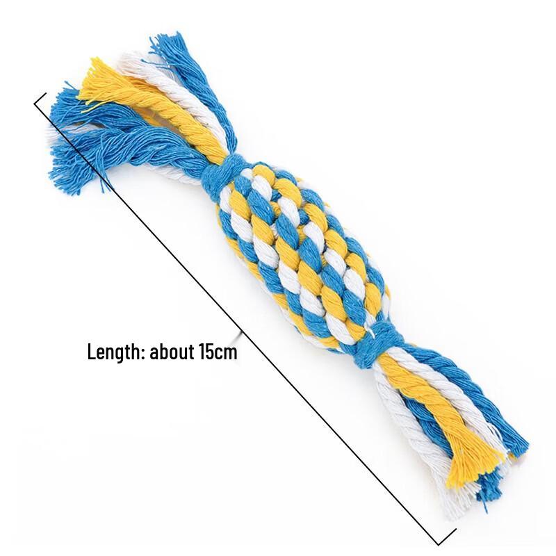 HOOPET Dog Candy Knot Cotton Rope Chew Toy - 2 Pack