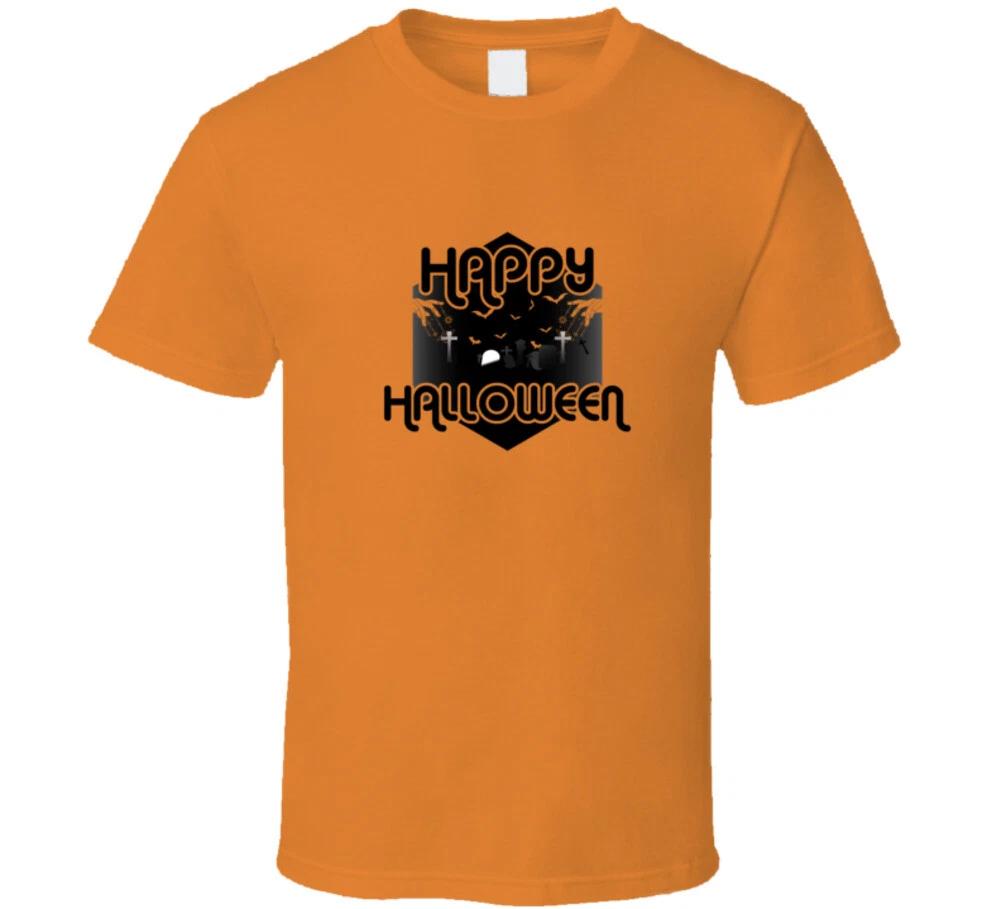 Happy Halloween Spooky Graveyard Funny Gift Cute T Shirt L