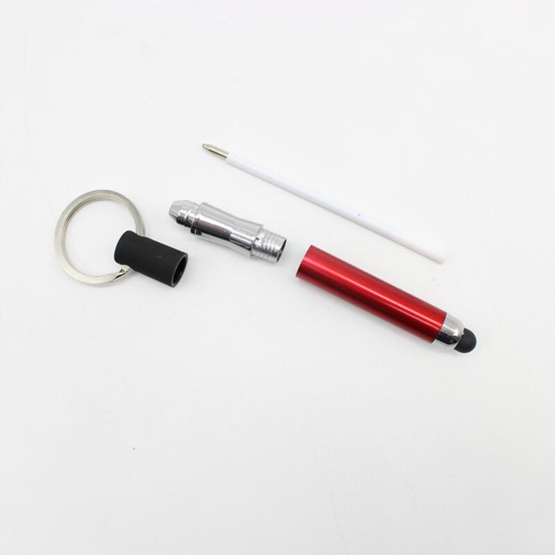 HdoorLink  Multifunctional 3 in 1 Stylus Pen Signing Pen With Key Ring Capacitive Touch Screen Tablet Pen Smart Pencil Accessories