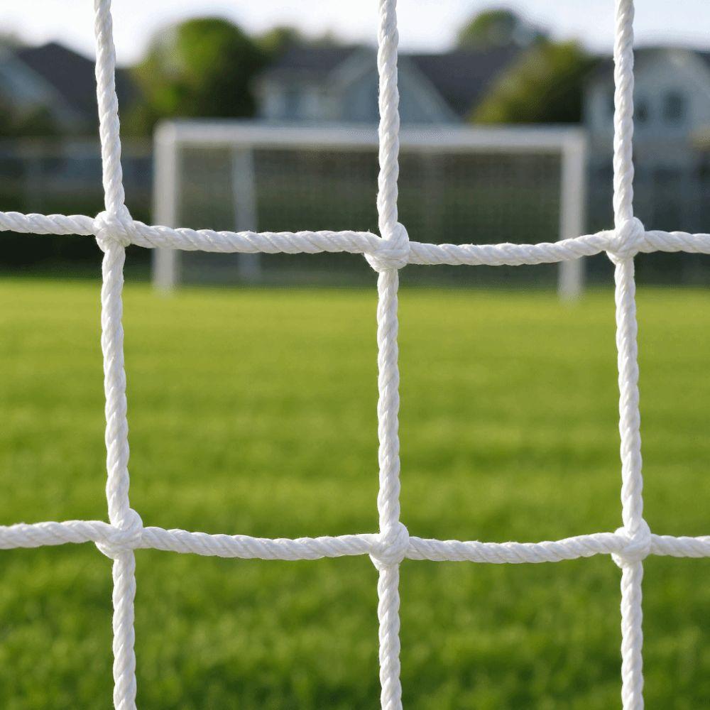 Square Mesh Replacement Soccer Net Braided Rope Soccer Post Net Football Goal Net Sports Field