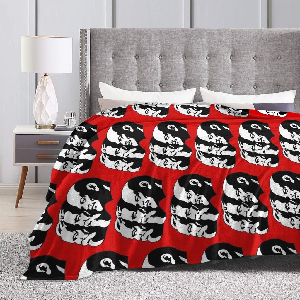 Soft Blanket Child Decorative Karl Marx Engels and Lenin Bedding Throws Flannel Bedspread For Bedroom Aesthetic Sofa Bed Cover