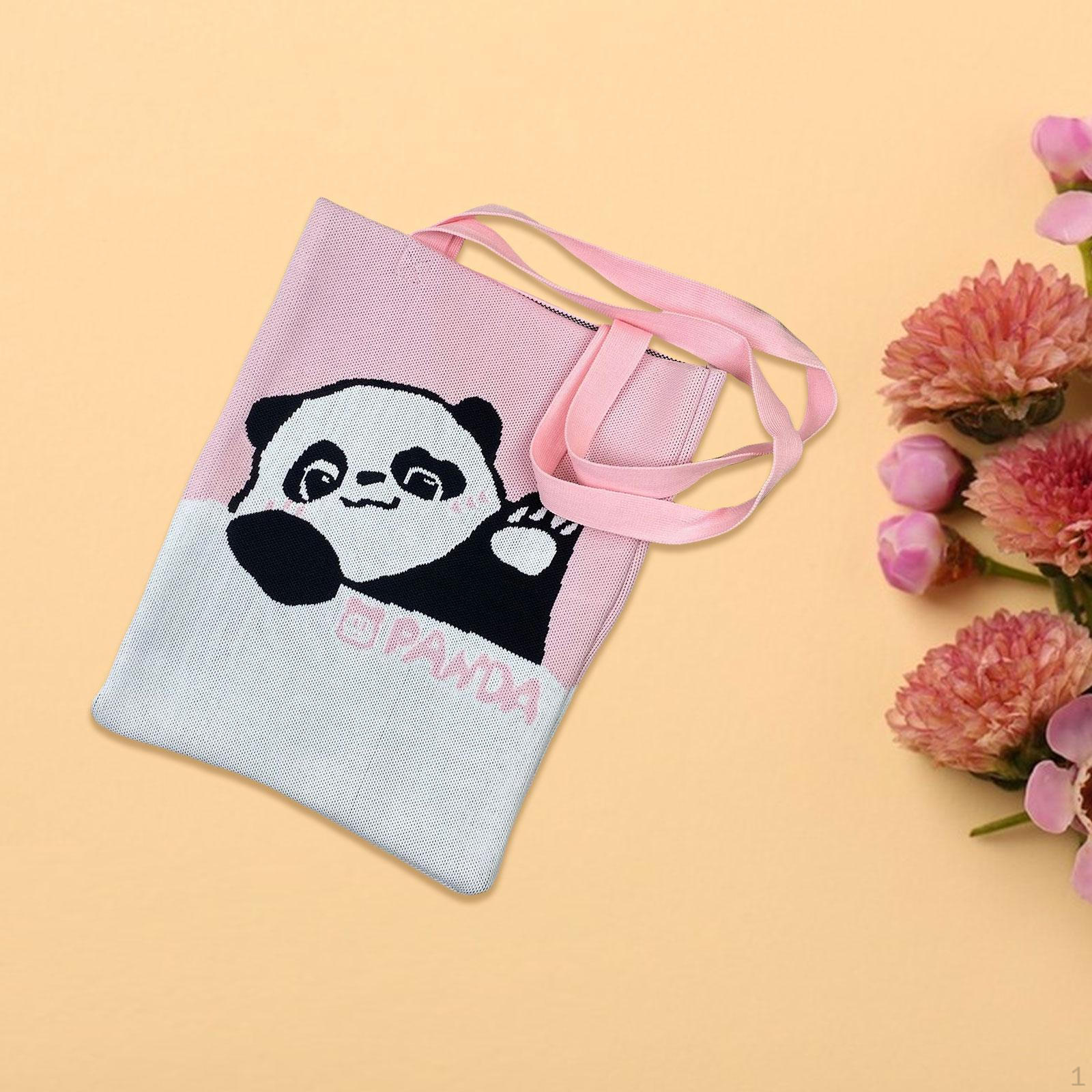 

Shoulder Bag Women s Knit Tote Clutch Knitting Hobo Underarm Fashion Lightweight for рожевий