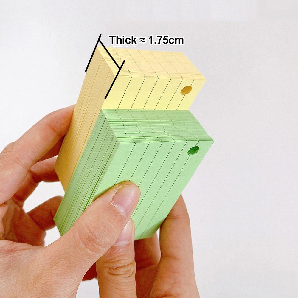 Portable A8 Binder Memo Book Loose-Leaf Horizontal Line Flash Cards With Cover Revision Cards