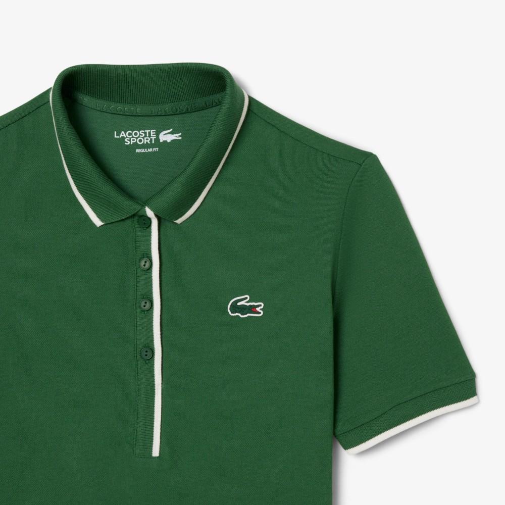 [lacoste] Women's Tennis Heritage Tipped Polo Shirt PF8603-55NYRR