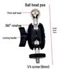 Universal Metal Claw Head Stand with Tablet and Phone Clip & Hose Adapter