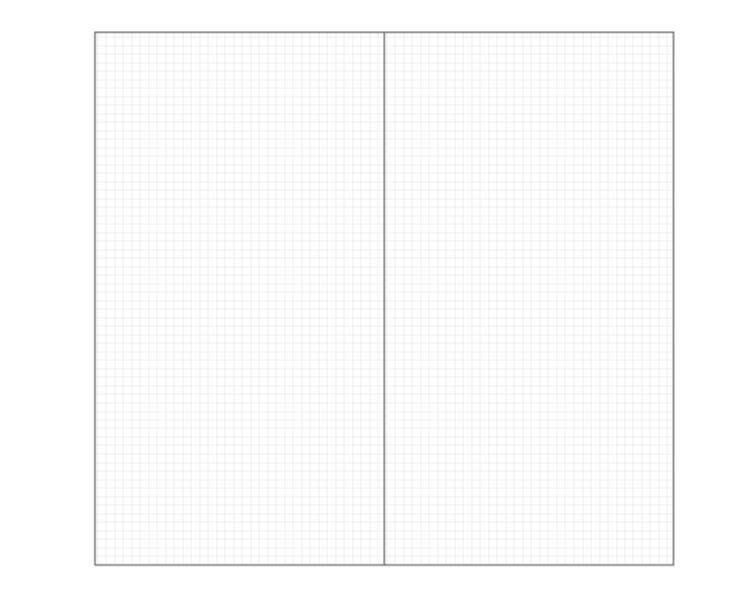 15Sheets Carft Refill Spiral Binder Inner Page Line Blank Craft Grid Inside Paper Stationery