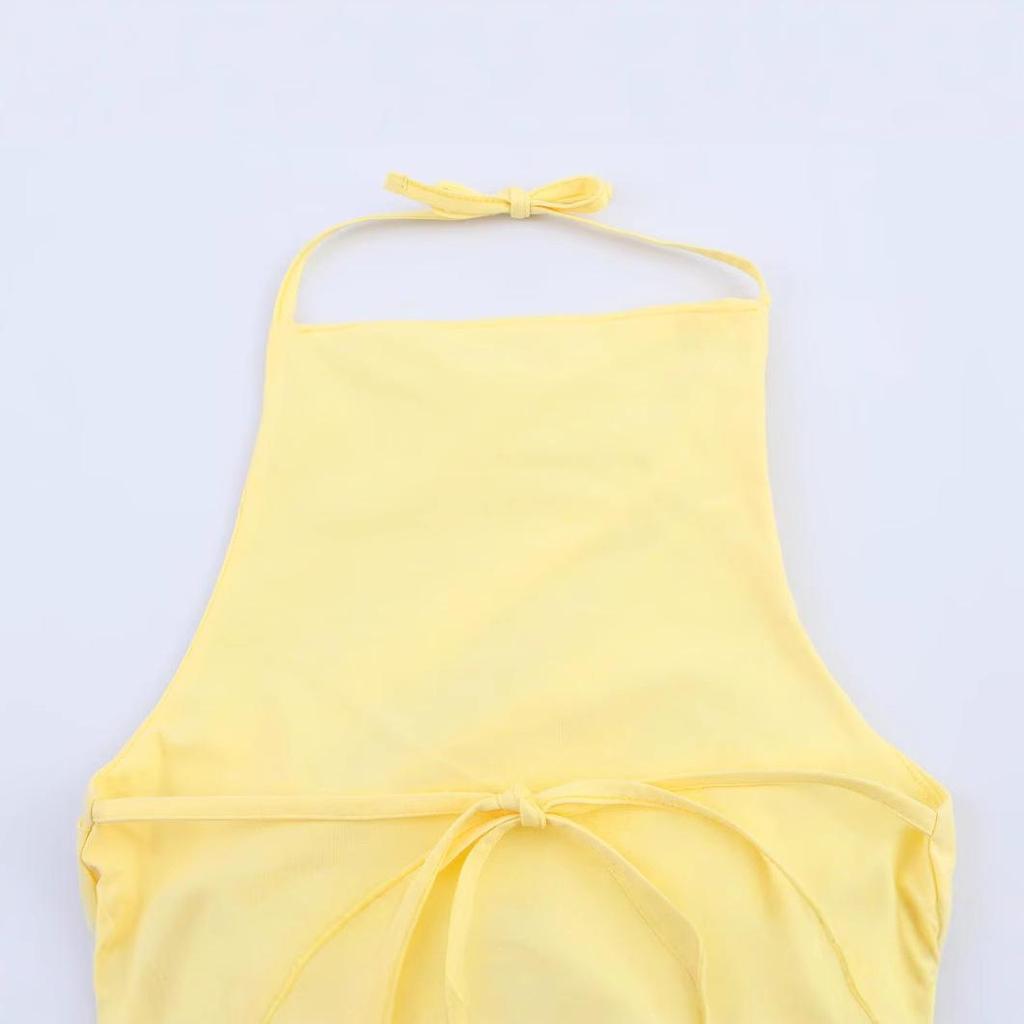 2025 Summer Women's Fashion: European & American Style Pleated Stretch Top