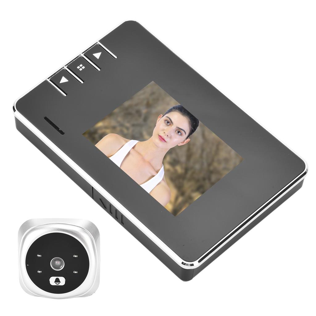 Smart Video Doorbell 2.7in TFT LCD Screen 120 Degrees  Wide Angle Infrared Night Vision Camera for Home