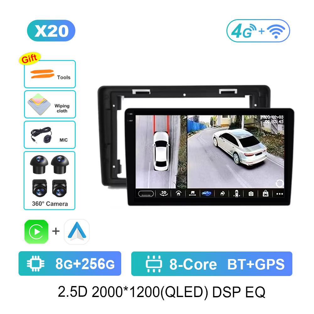 Android 14 Intelligent System for Citroen C2 C3 2001 - 2010 Car Video Multimedia GPS Navigation 4G DSP Stereo Bluetooth WiFi