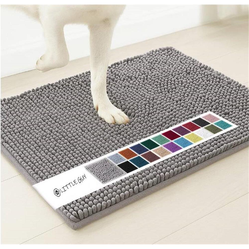 Nepromokavá podložka pro psy – Ultraabsorpční mikrovlákno, Protiskluzová podložka TPE, Rychleschnoucí – 16x24" Vstupní rohožka do interiéru pro domácí mazlíčky – Omyvatelná, 14 barev