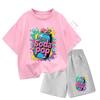 2026 Sommer Baby Mädchen Kleidung Set Kinder Soda Pop Cartoon Druck T-Shirt und Kurze Hose 2-teiliges Anzug Kinder Shorts Ärmel Trainingsanzug