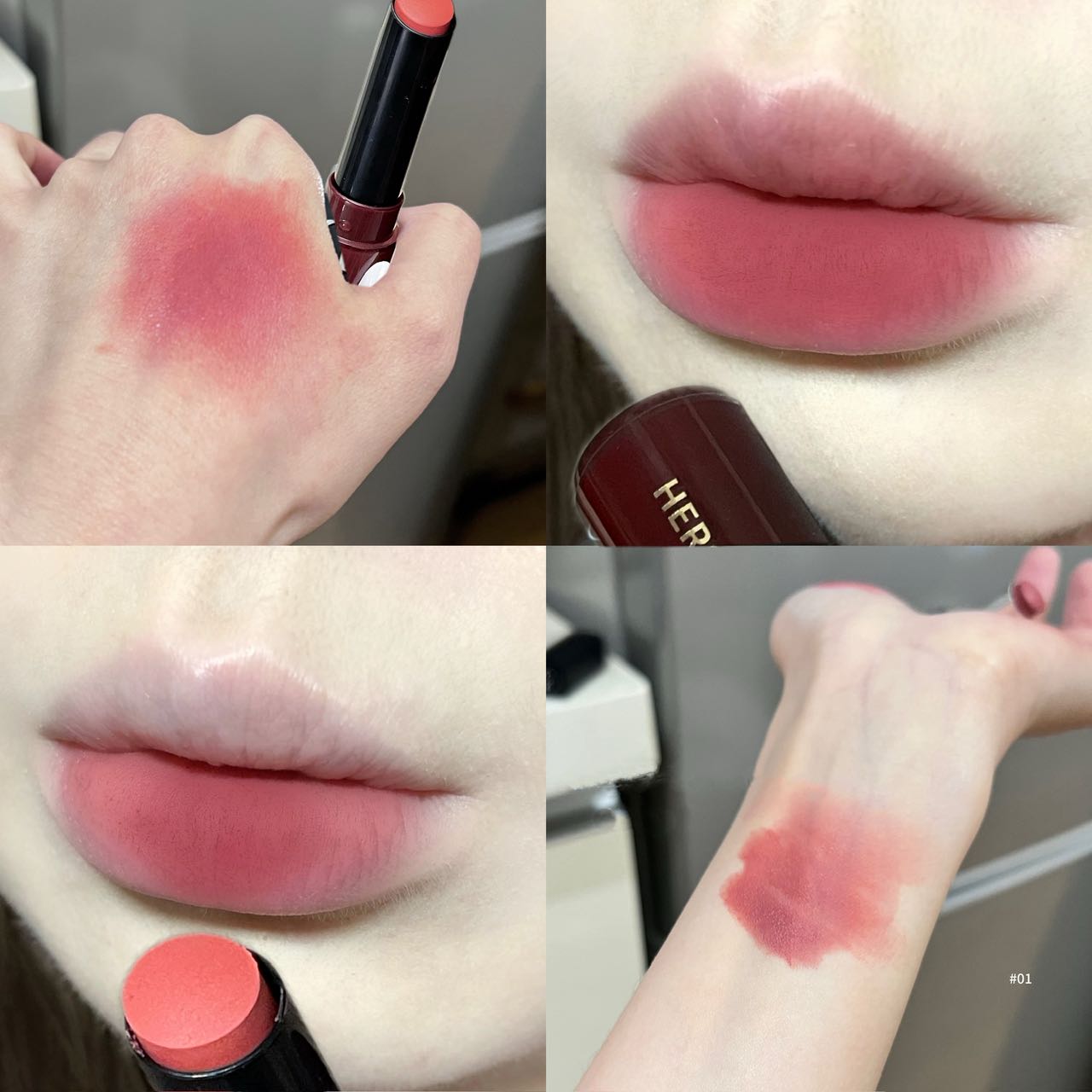 HERORANGE Velvet Matte Lipsticks Nude Apricot Matte Lip Gloss Tint Waterproof Lasting Sexy Smoky Purple Lipstick Makeup