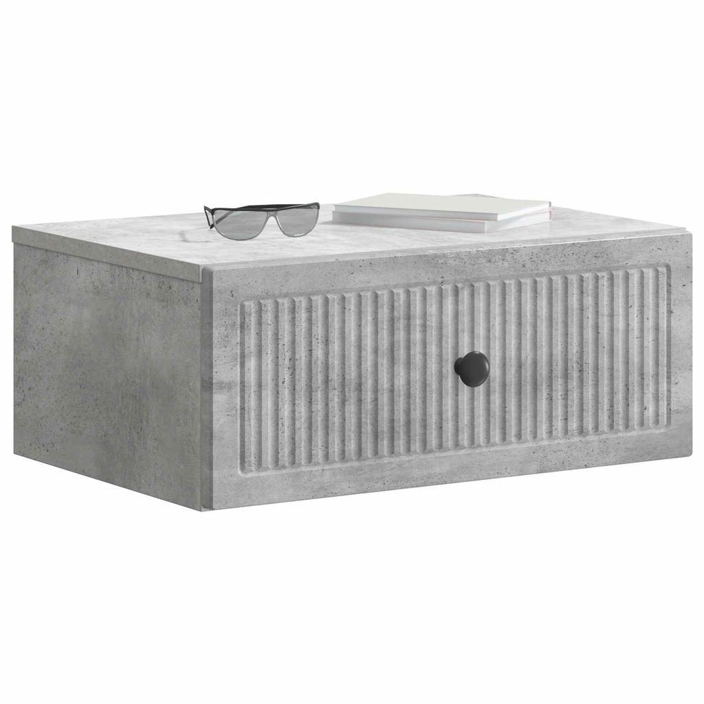Nightstand Concrete Grey 49 x 34.5 x 20 cm Particleboard