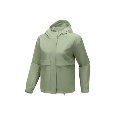 Outdoor Series Woven Hooded Zip-Up Long Sleeve Jacket Women Jacket P325W013-01SZ