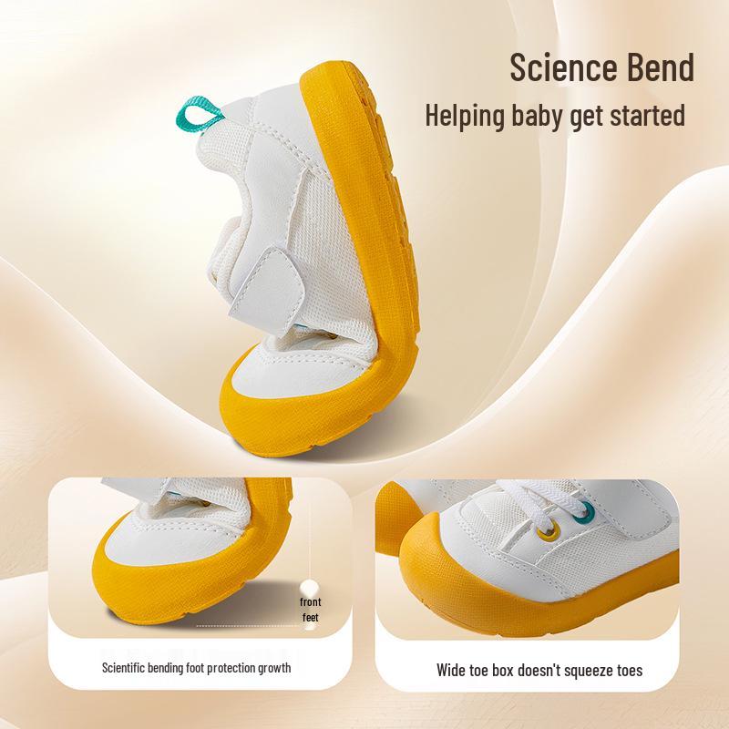 2026 Spring Kids' Breathable White Canvas Shoes - Soft Sole, Non-slip Indoor Sneakers for Boys & Girls