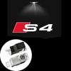For Audi S4 2Pcs Led Car Logo Door Welcome Light For Audi A4 A6 C6 C7 A5 A7 A8 Q3 Q5 Q7 TT S3 S6 RS3 RS4 RS5 Sline Quattro Auto Accessories