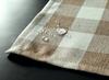 Made In Japan, Hassui-processed Rectangular Tablecloth, Country Check, 145 X 300 Cm (Beige)
