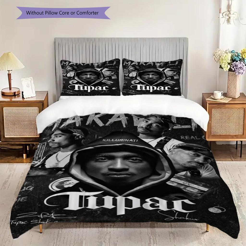 Rise Icon Tupac'S Legacy Bedding 1 Duvet Cover 2 Pillowcase Without Core Bedding Set Duvet Cover And Pillowcase Soft And Comfortable