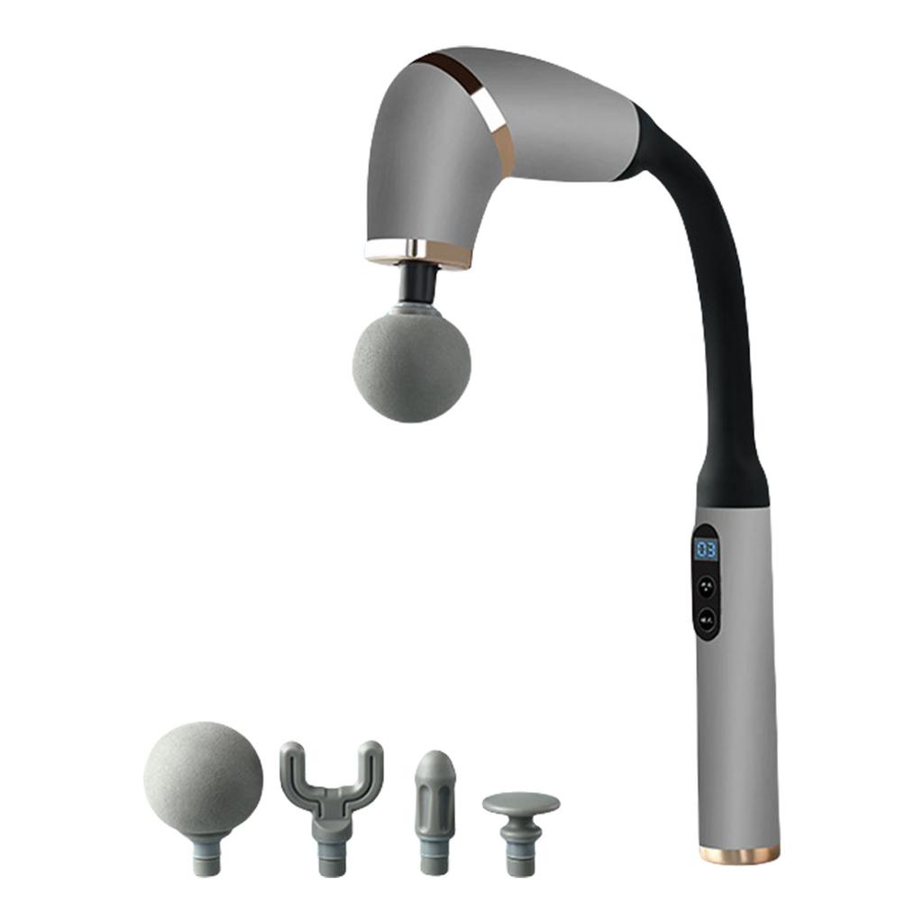 Fascia Guns Electric Massage Guns with Extension Handle Percussion Massager Hammer for Back Neck Waist Leg Back Massager